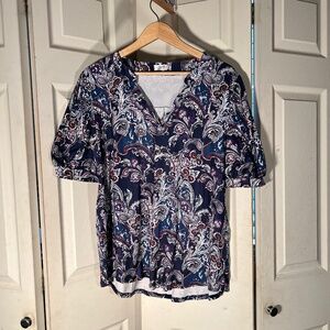 Ladmous Paisley Top Size XXL